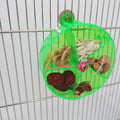 Acrylic Foraging Wind Wheel Bird Toy | Parrot Cage Feeder