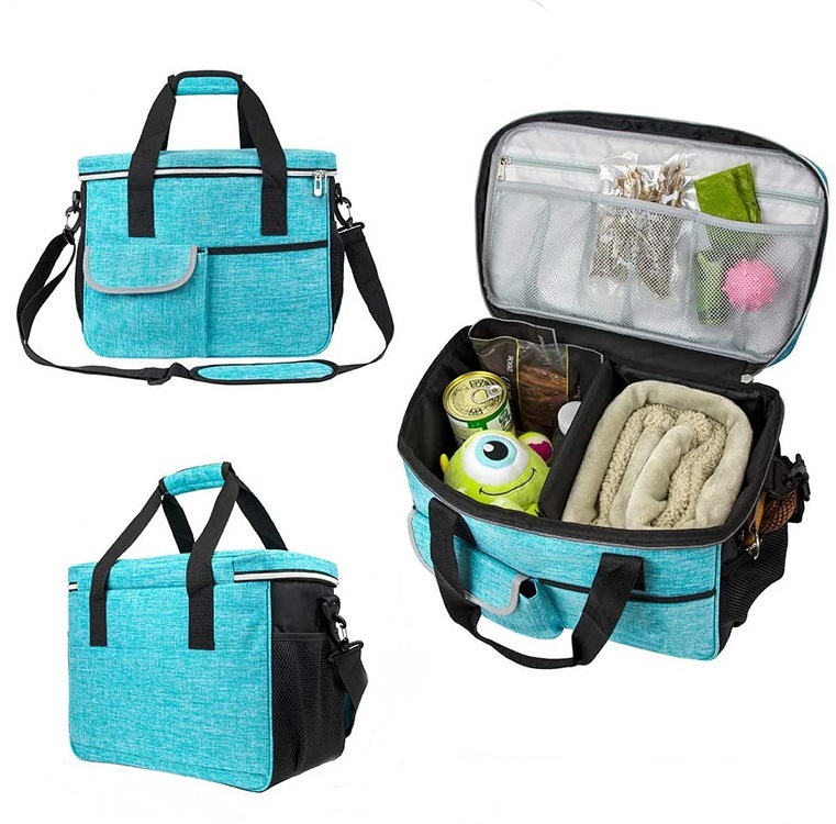 Pet Travel Kit – Foldable Bowl, Storage Bags & Water-Resistant Organizer