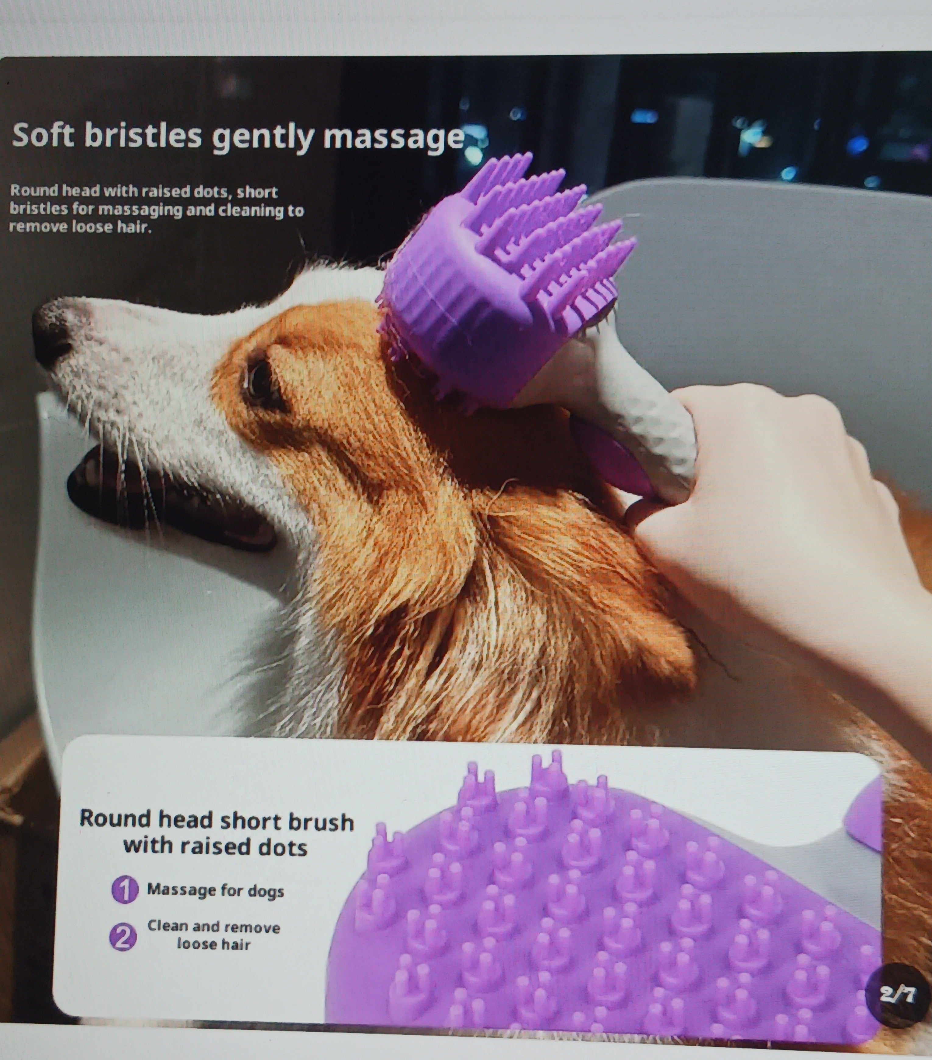 Silicone Pet Bath Brush