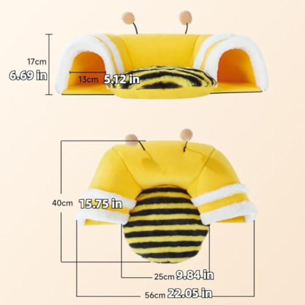 Bee Hideout Tunnel Bed for Small Animals