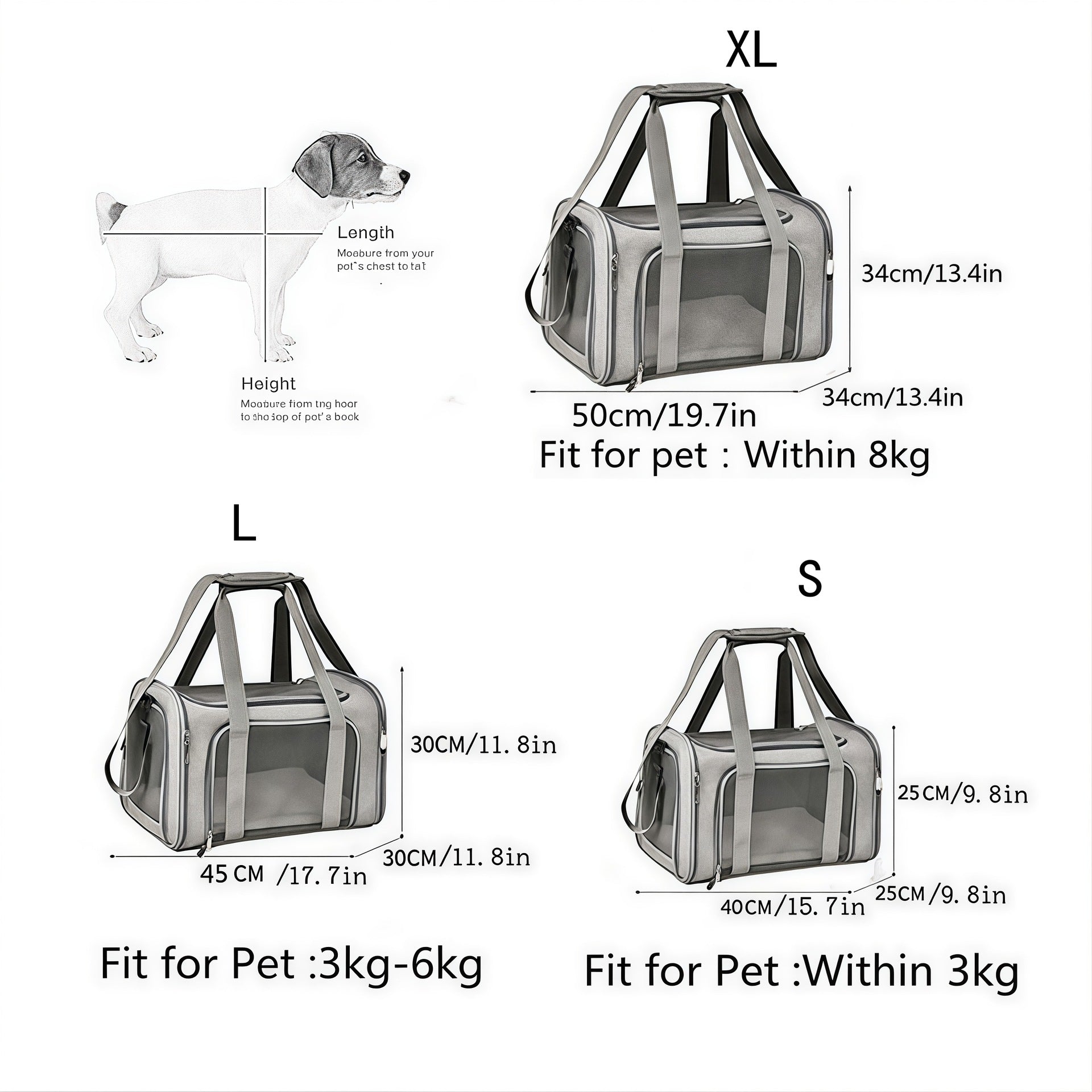 TSA Airline Approved Soft-Sided Pet Carrier
