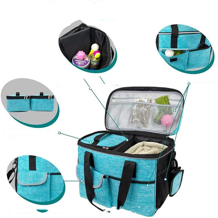 Pet Travel Kit – Foldable Bowl, Storage Bags & Water-Resistant Organizer