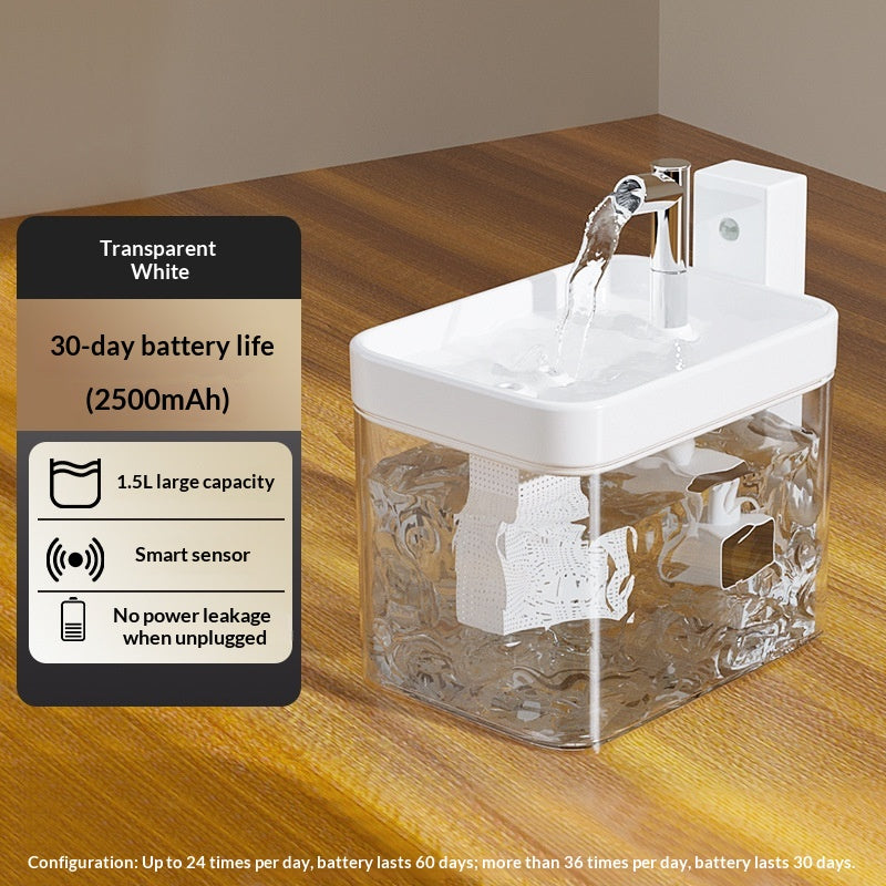 Smart Sensor Cat Water Fountain — Wireless & Silent