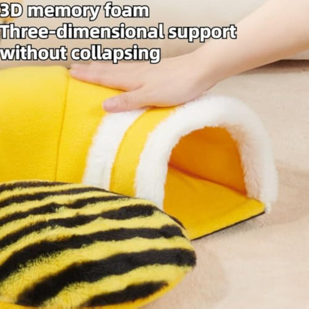 Bee Hideout Tunnel Bed for Small Animals