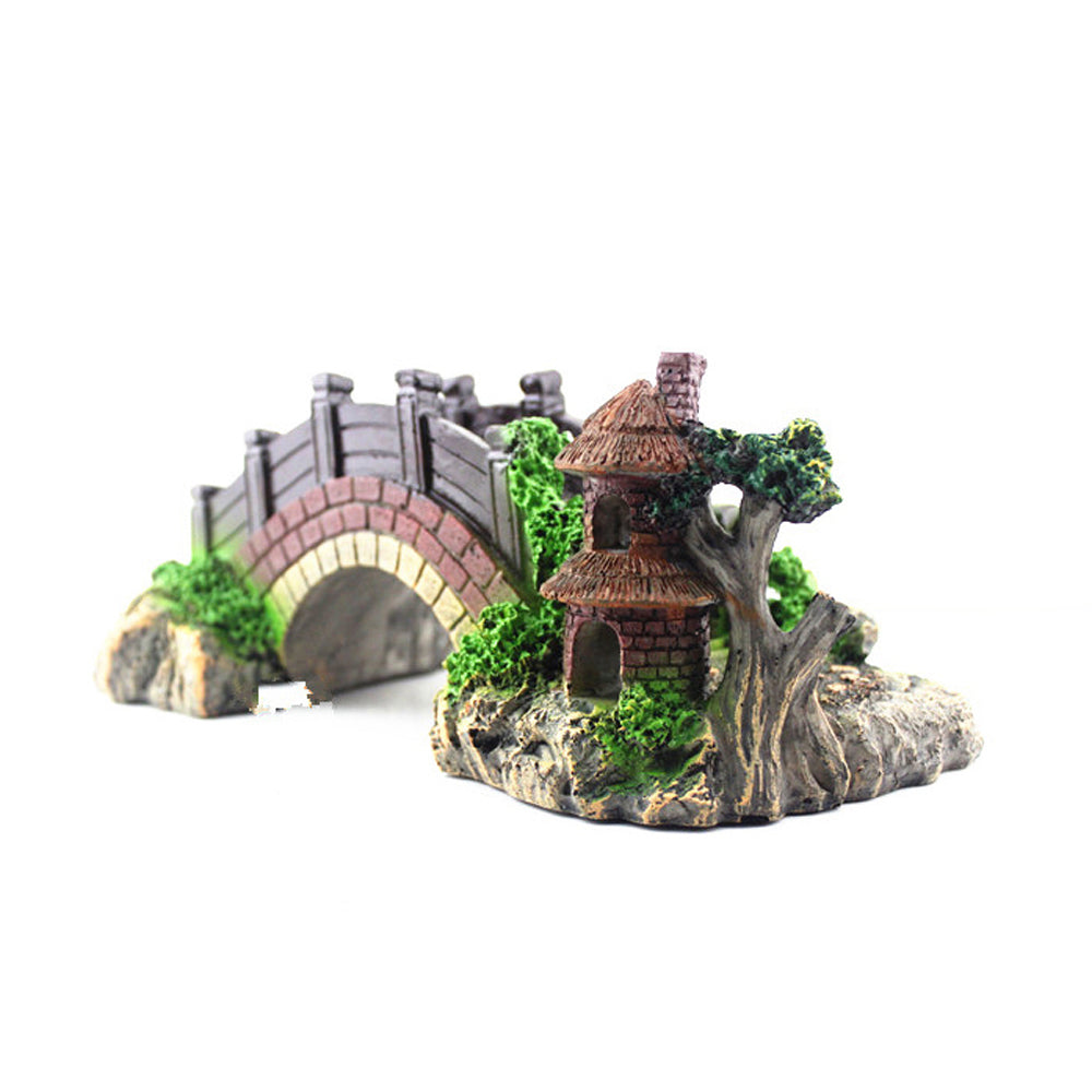 Retro Arch Bridge Aquarium Decoration