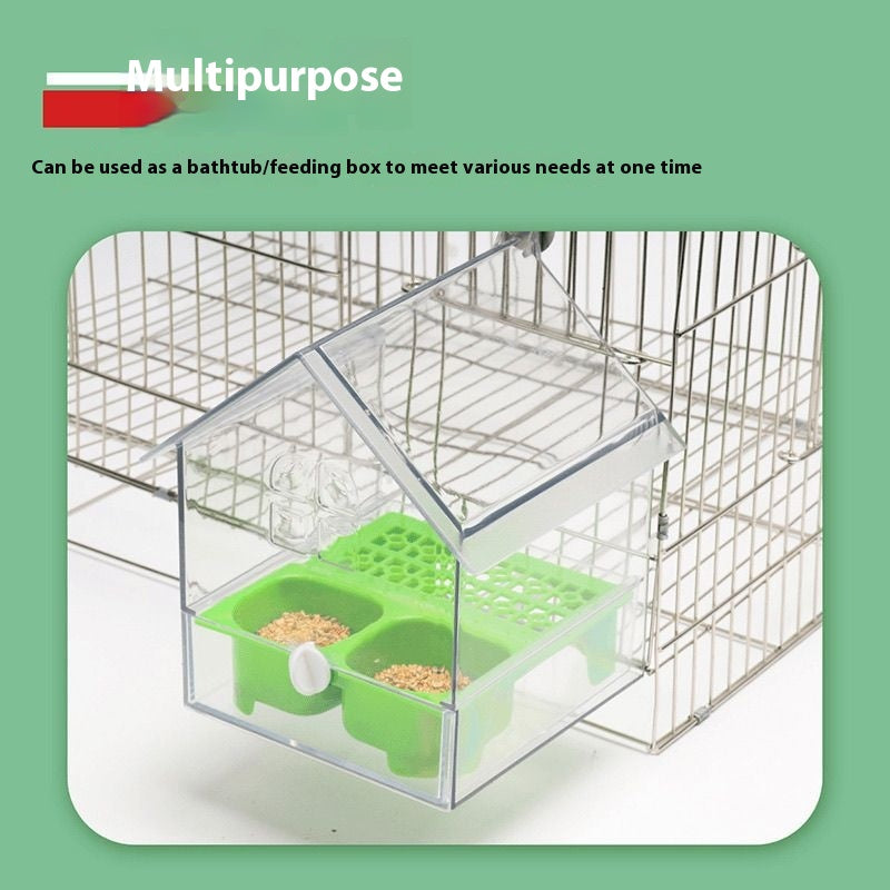Peony Parrot Transparent Feeder Villa