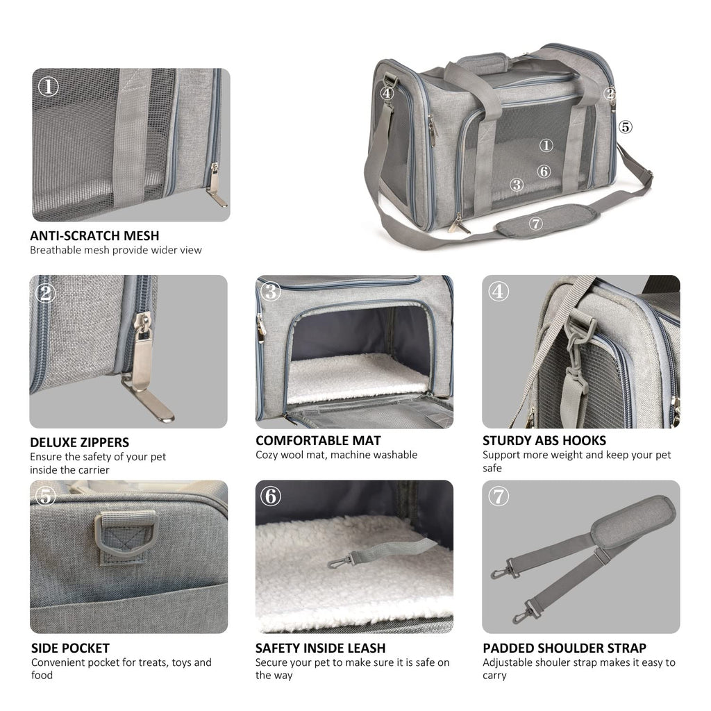 TSA Airline Approved Soft-Sided Pet Carrier