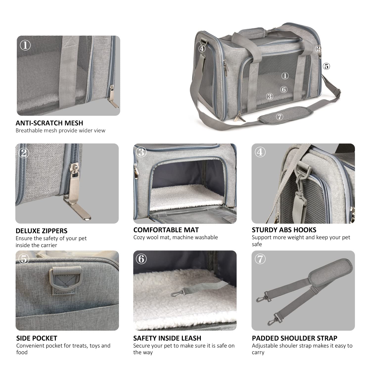 TSA Airline Approved Soft-Sided Pet Carrier