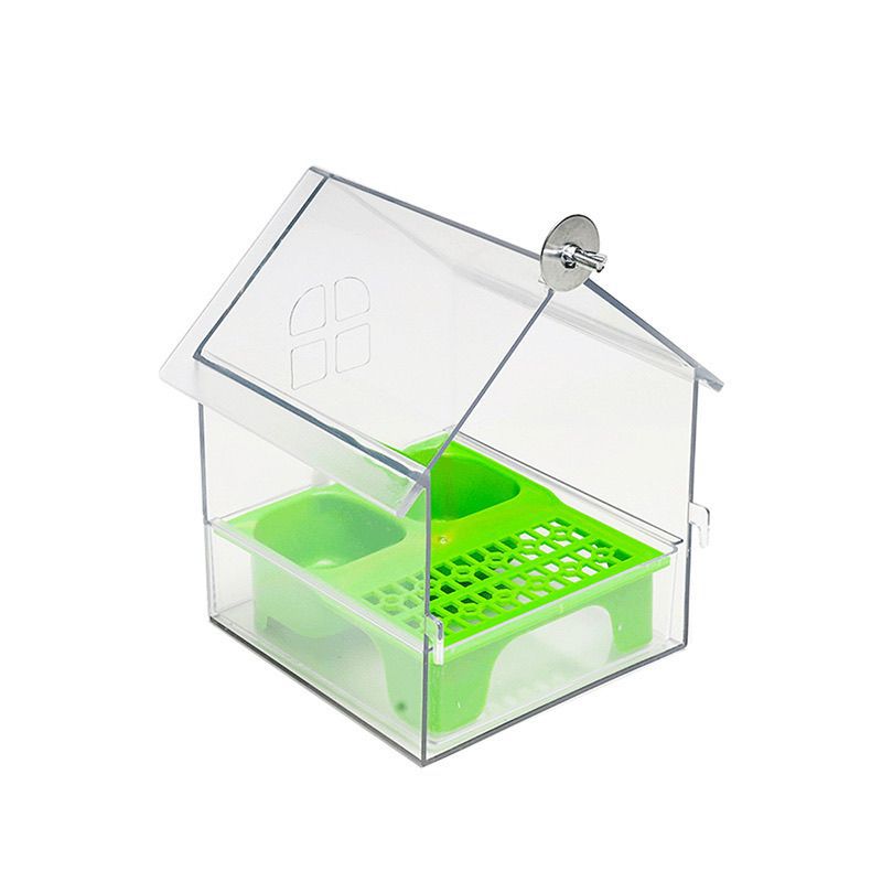 Peony Parrot Transparent Feeder Villa