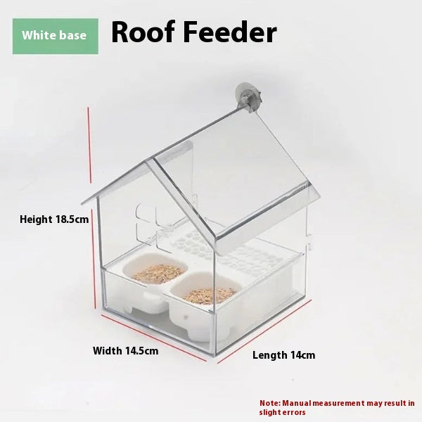 Peony Parrot Transparent Feeder Villa