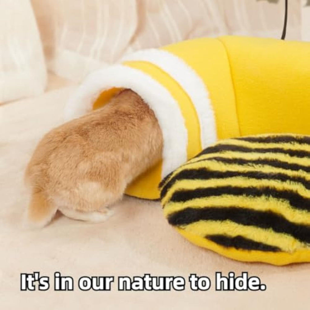 Bee Hideout Tunnel Bed for Small Animals