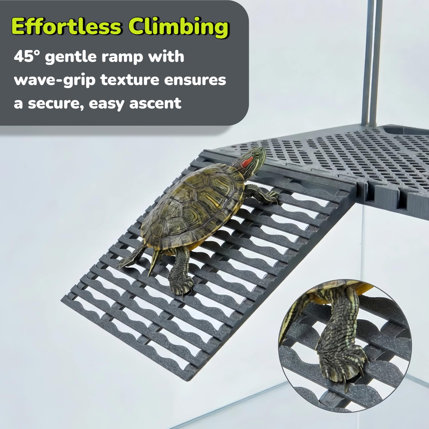 Hanging Turtle Basking Platform with Feeding Tray
