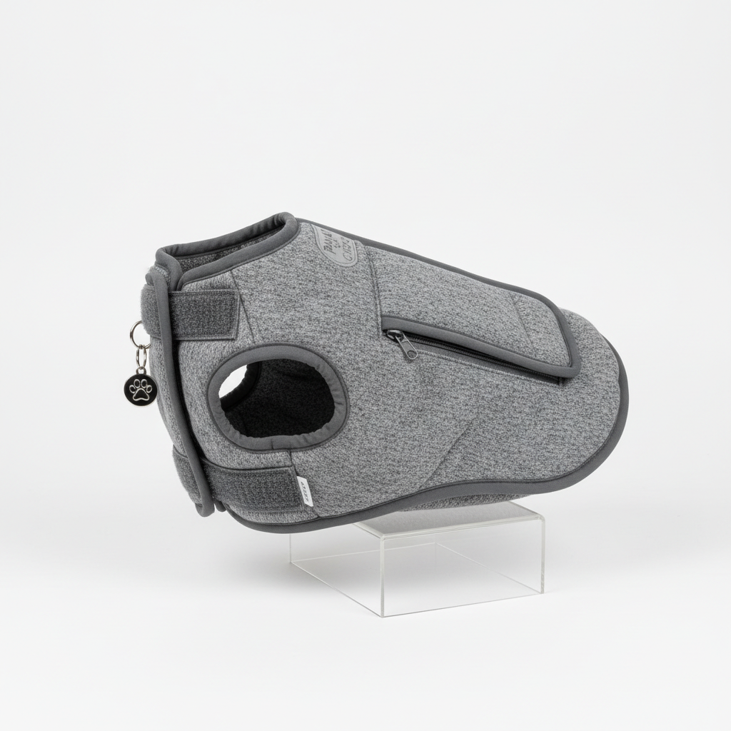 Dog Anxiety Jacket Warming Vest in Heather Gray